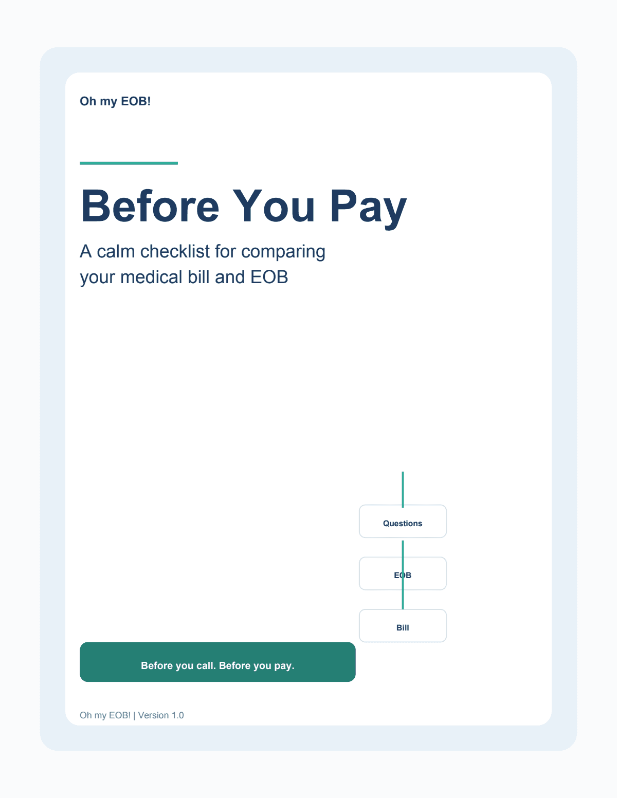 Before You Pay: A Plain English EOB Checklist cover preview