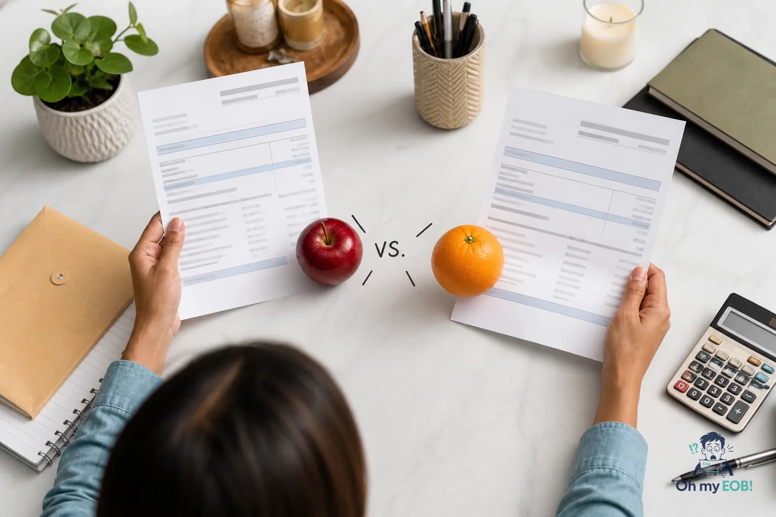 Illustration for What to compare between your EOB and your medical bill
